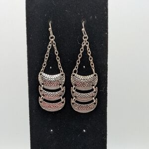 Silver Bali Chandelier Earrings